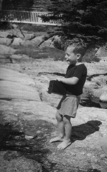 herbert bill child main with camera bw